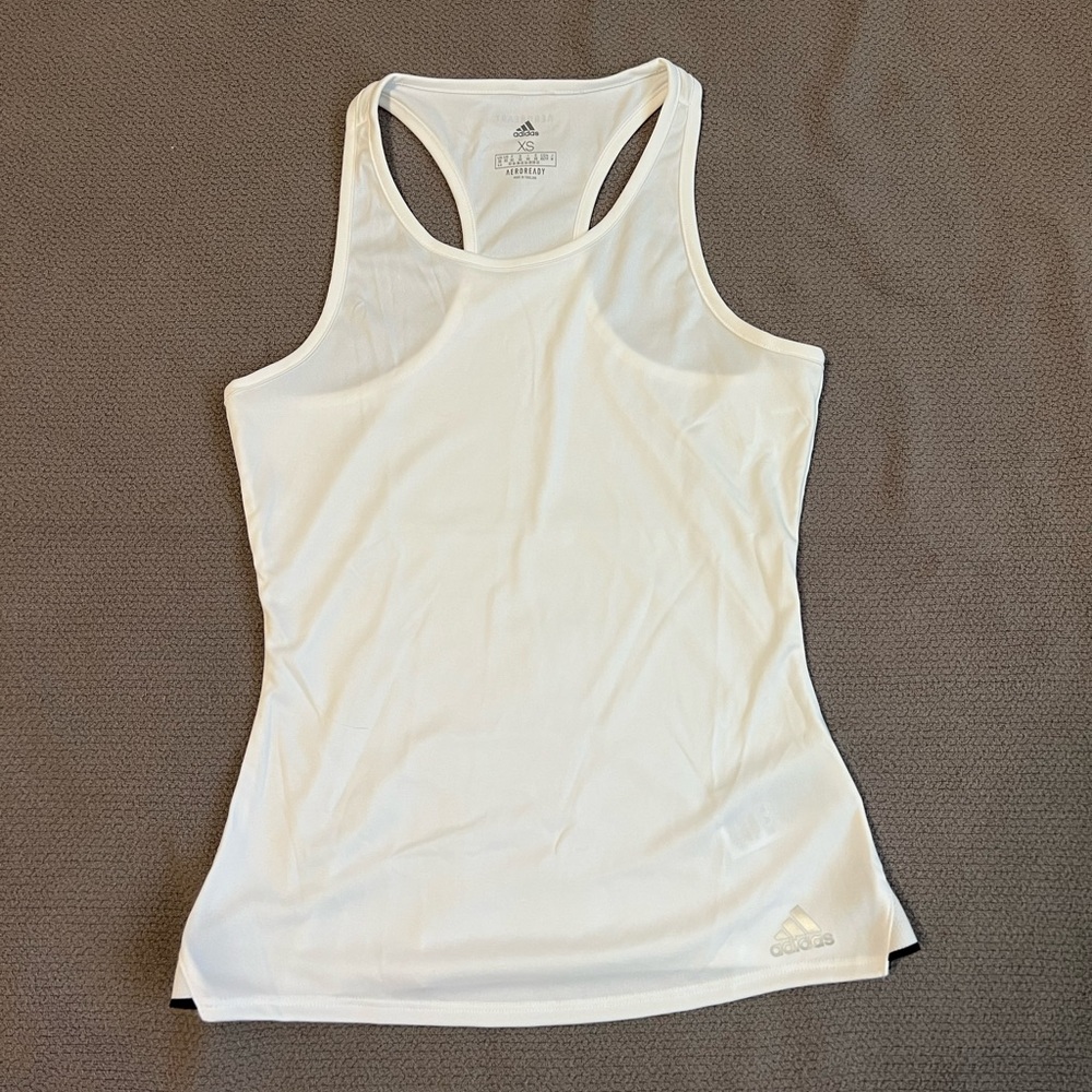 Adidas tank top Aeroready xs white